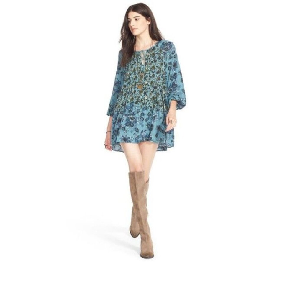 FREE PEOPLE Lucky Loosie Swing Dress XS